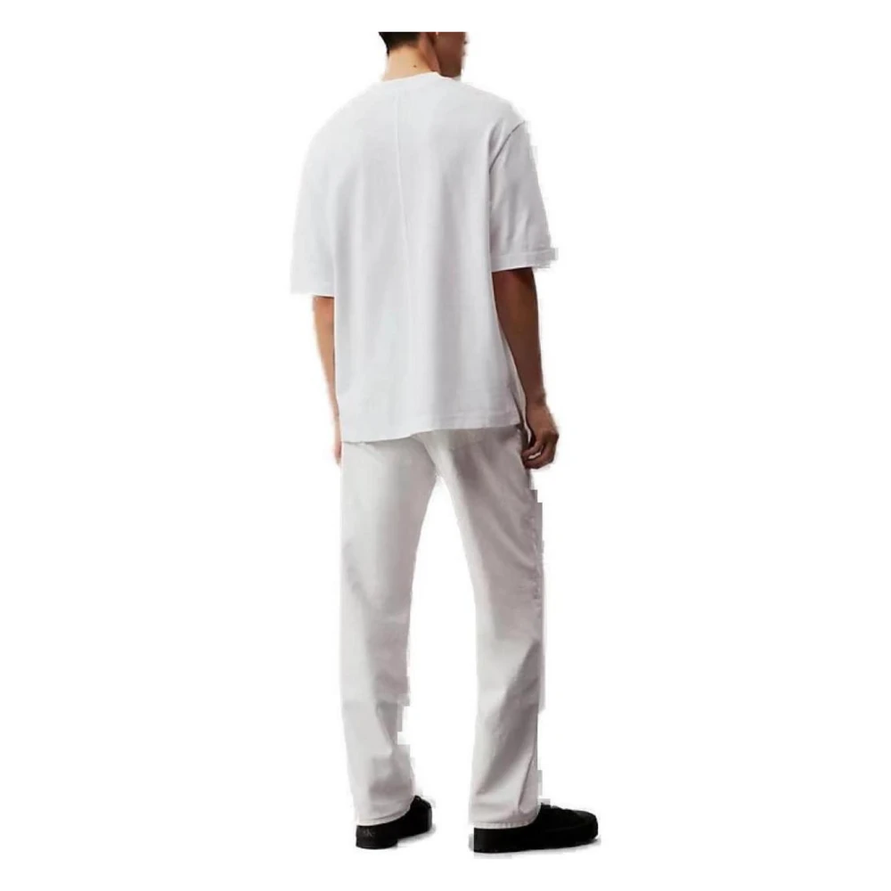 Calvin Klein Jeans Premium Monologo T-Shirt Lente Zomer Collectie White Heren