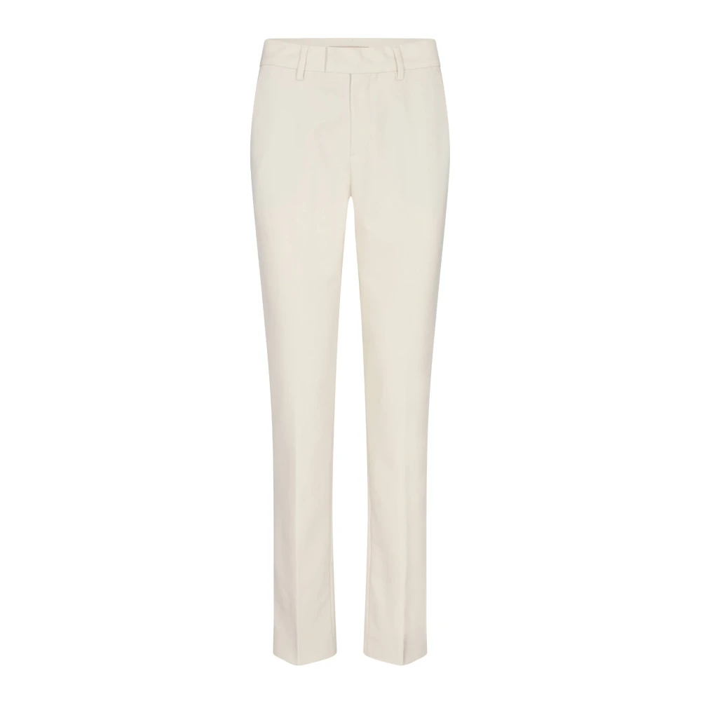 Mos Mosh Women's White Slim-Fit Trousers, Xl, Slim-Fit Trousers