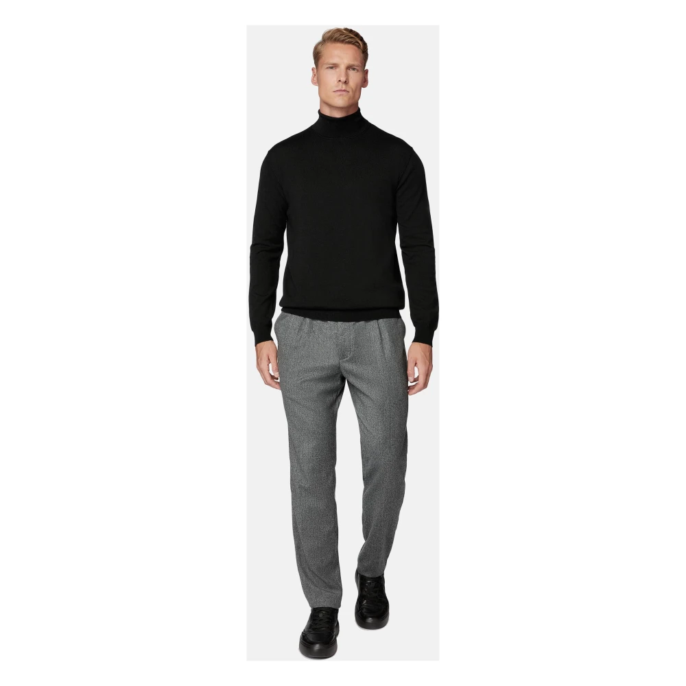 Boggi Milano City Broek van Flanel Beige Heren