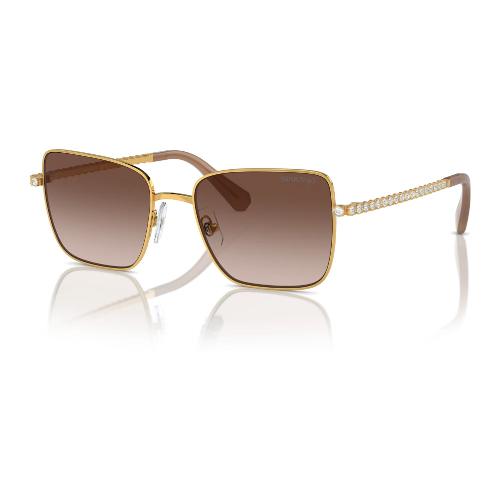 Swarovski Women's Yellow Sunglasses, 53 Mm, Round Sunglasses