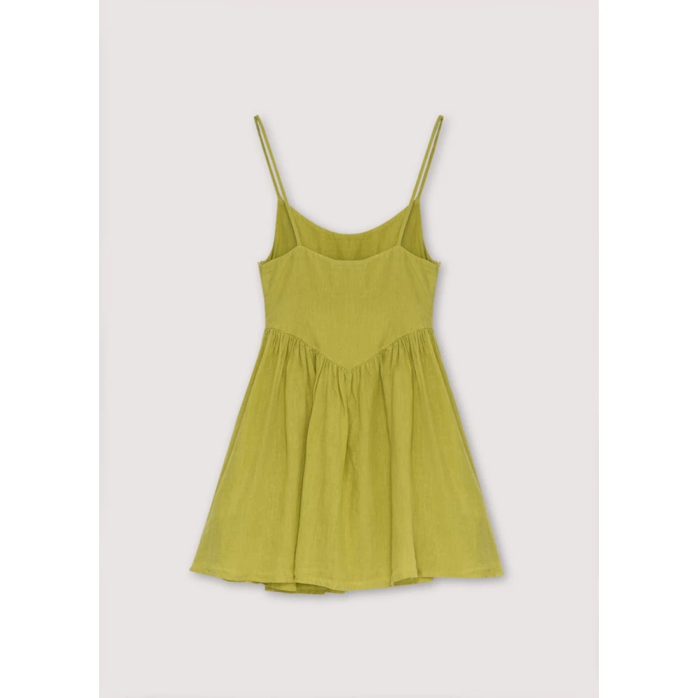 The New Society Hera Vrouw Korte Jurk Palm Green Dames