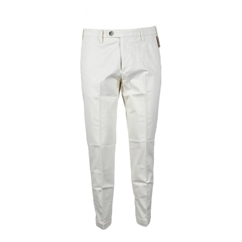 Michael Coal Lyocell Blend Casual Broek White Heren