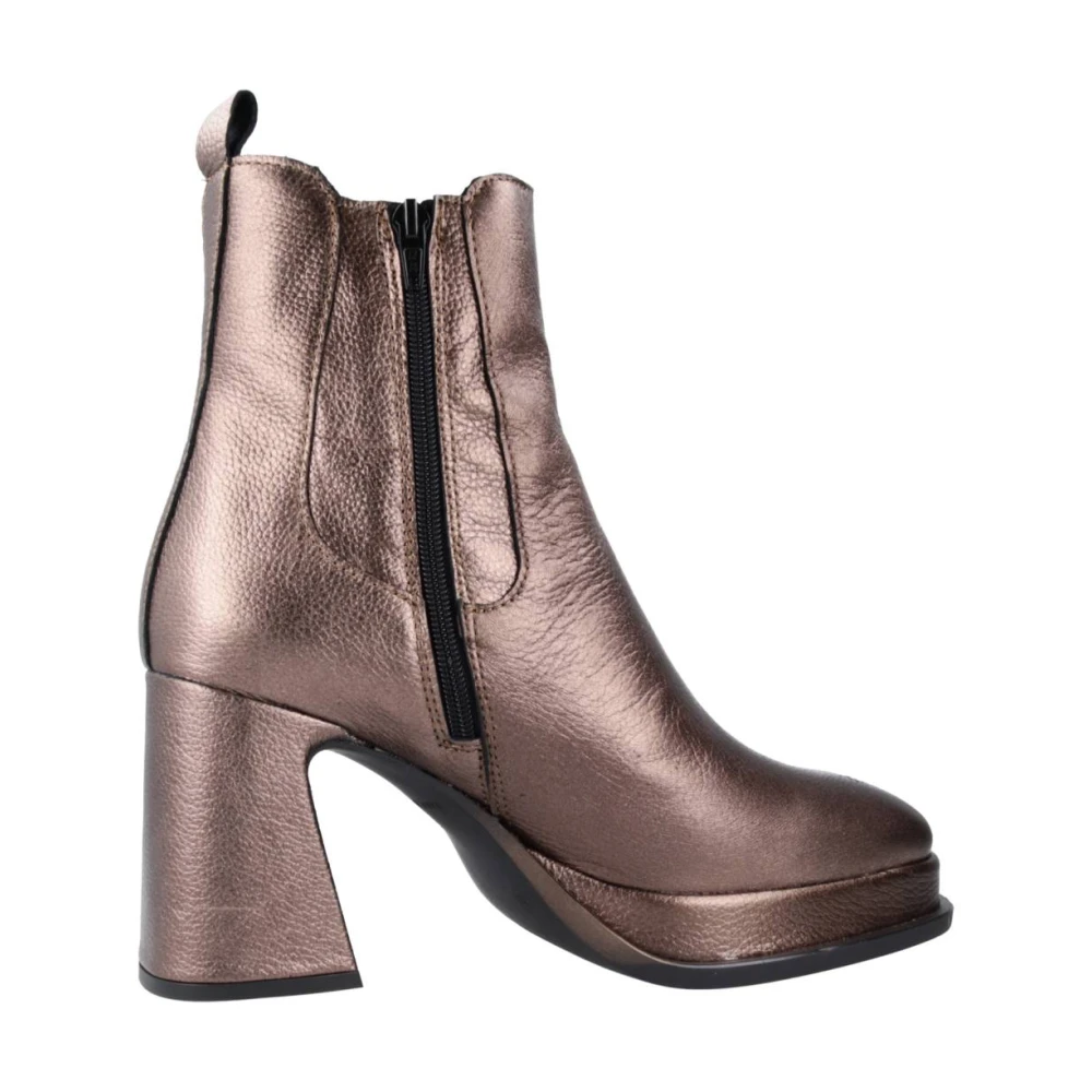 Alpe Heeled Boots Brown Dames