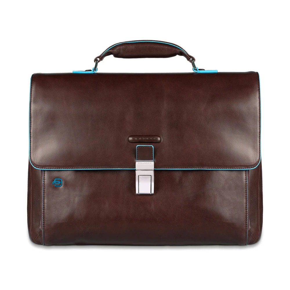 Piquadro Mannelijk Bruin Uitbreidbare Laptoptas 15,6"