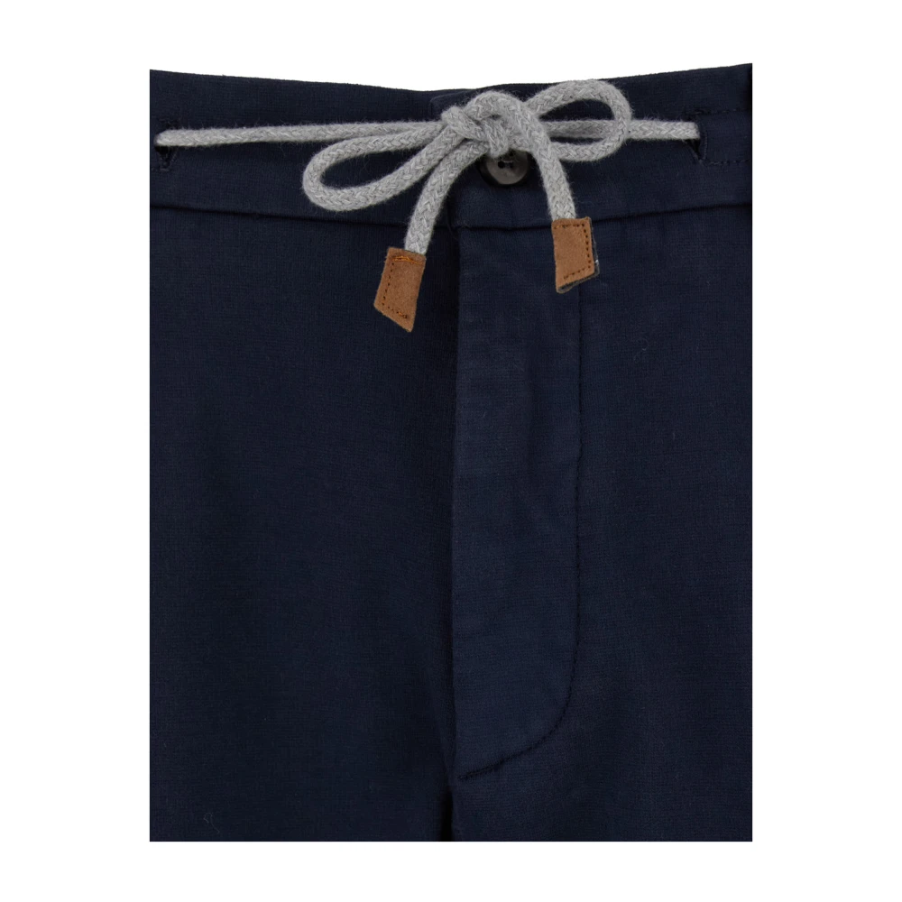 Eleventy Bistretch Jogger Broek Blue Heren