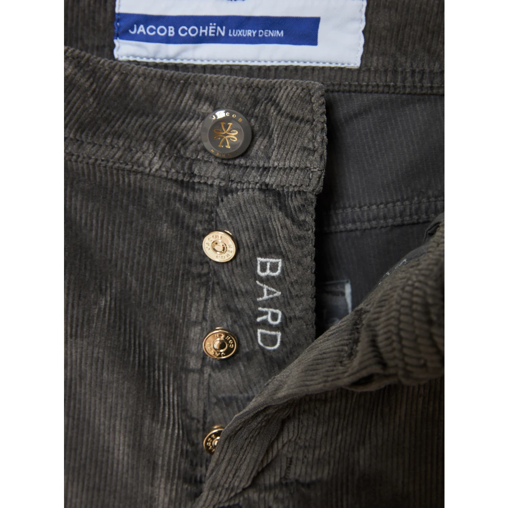 Jacob Cohën Ribfluwelen broek met binnendetails Gray Heren