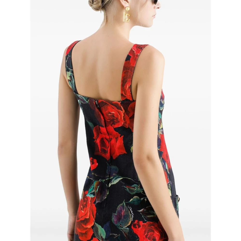Dolce & Gabbana Multicolor Bloemenjurk Dameskleding Multicolor Dames