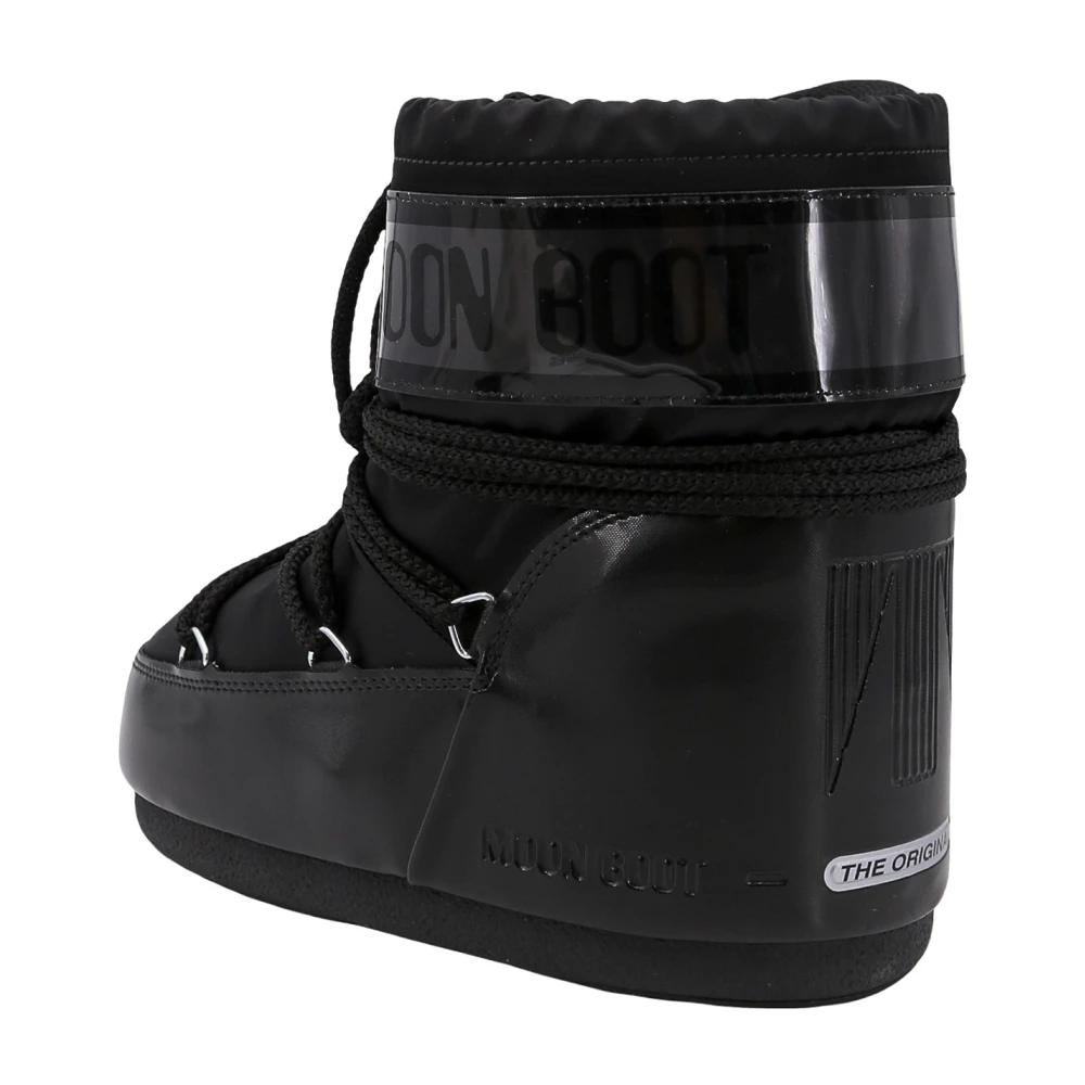 moon boot Gelamineerde Veterschoenen Black Dames