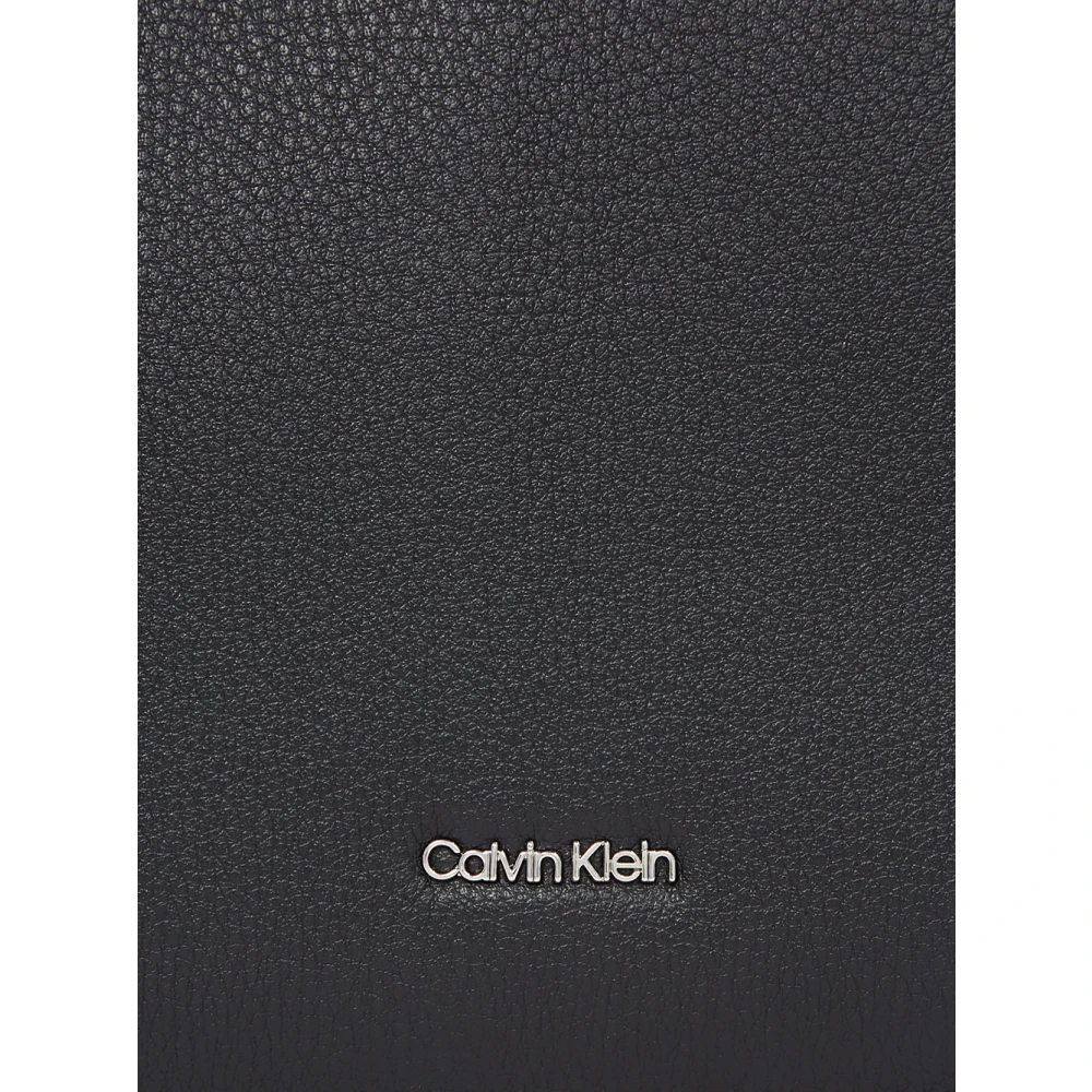 Calvin Klein Verfijnde Mini Tote Tas in Zwart Black Dames