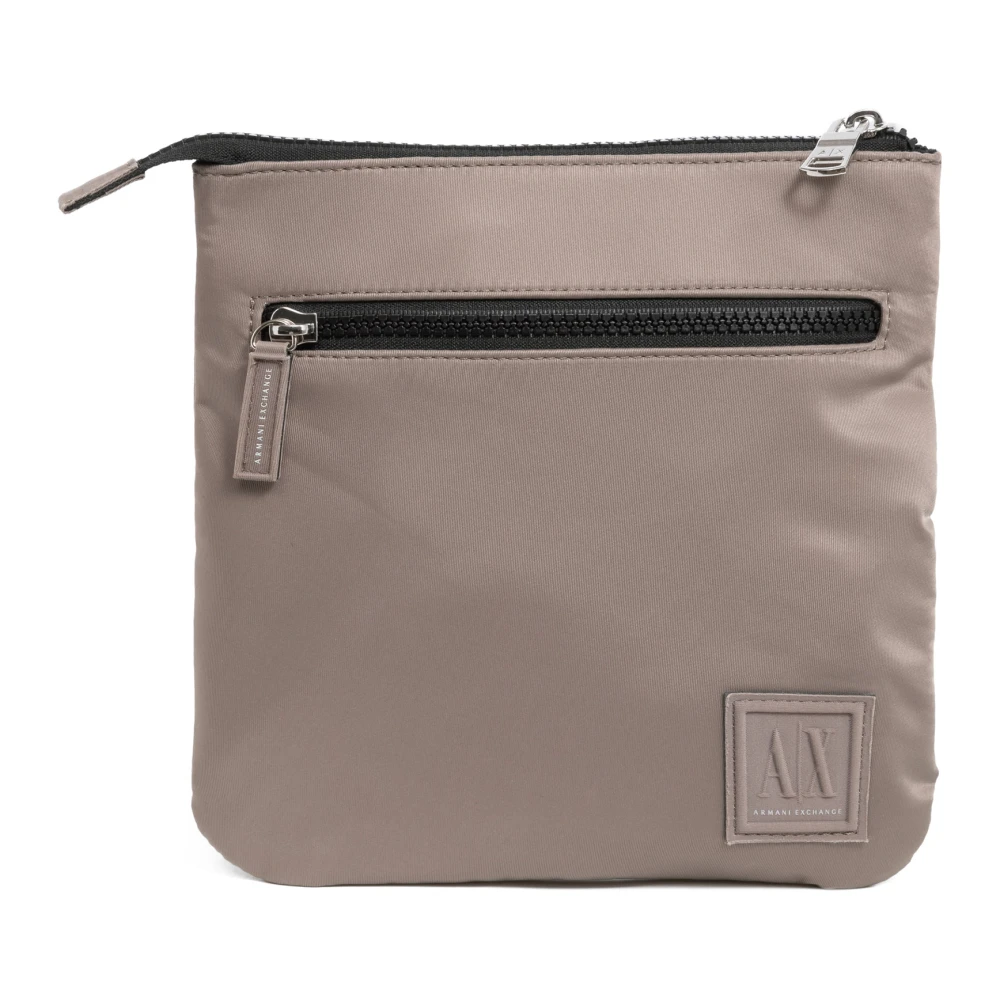 Armani Exchange Stijlvolle Crossbody Tas met Verstelbare Band Gray Heren