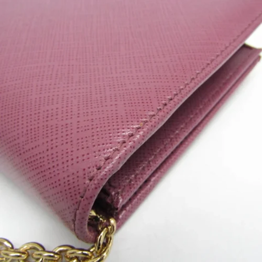 Salvatore Ferragamo Pre-owned Leather wallets Pink Dames