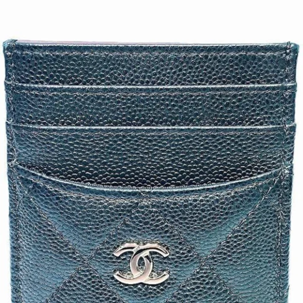 Chanel Vintage Pre-owned Leather home-office Black Dames