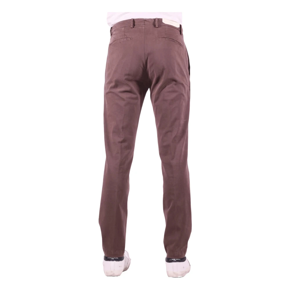 Briglia Stretch katoenen broek Brown Heren