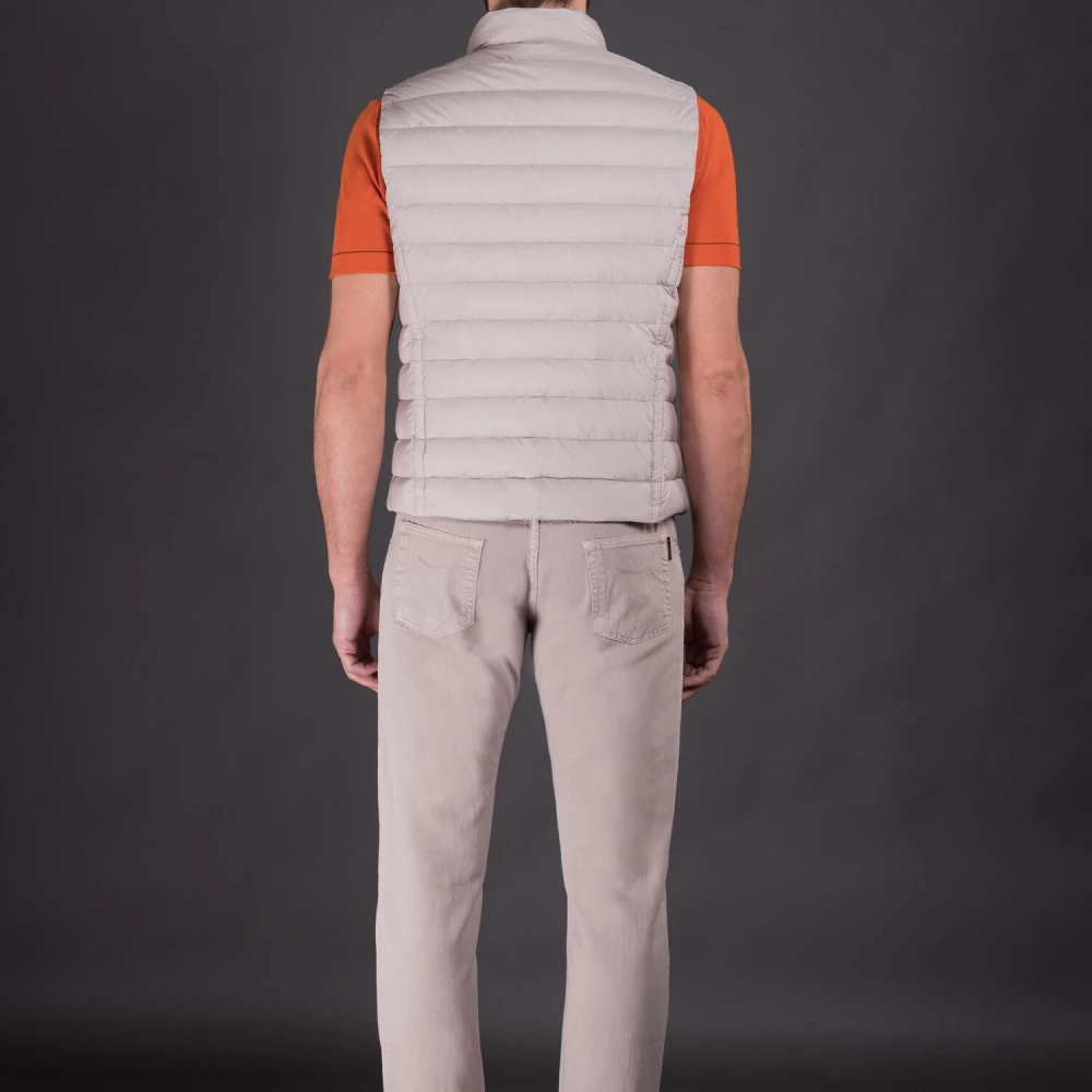 Moorer Ganzendons Gewatteerd Vest Calaf-S3 Orange Heren