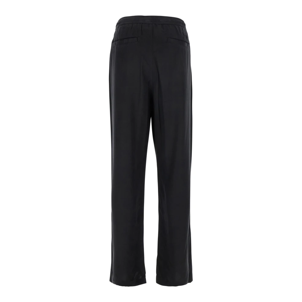 Diesel Zwarte D Logo Geborduurde Broek Black Heren