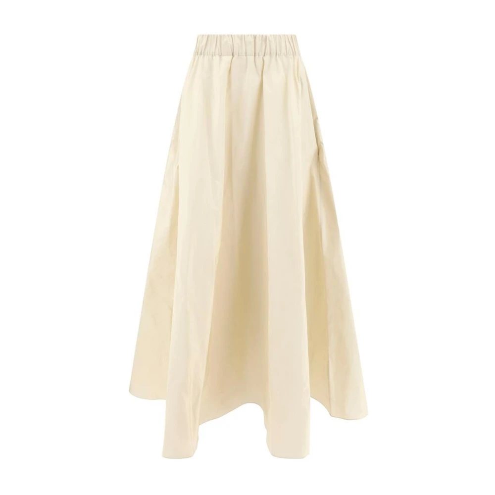 P.a.r.o.s.h. A-Lijn Nylon Rok met Zakken Beige Dames