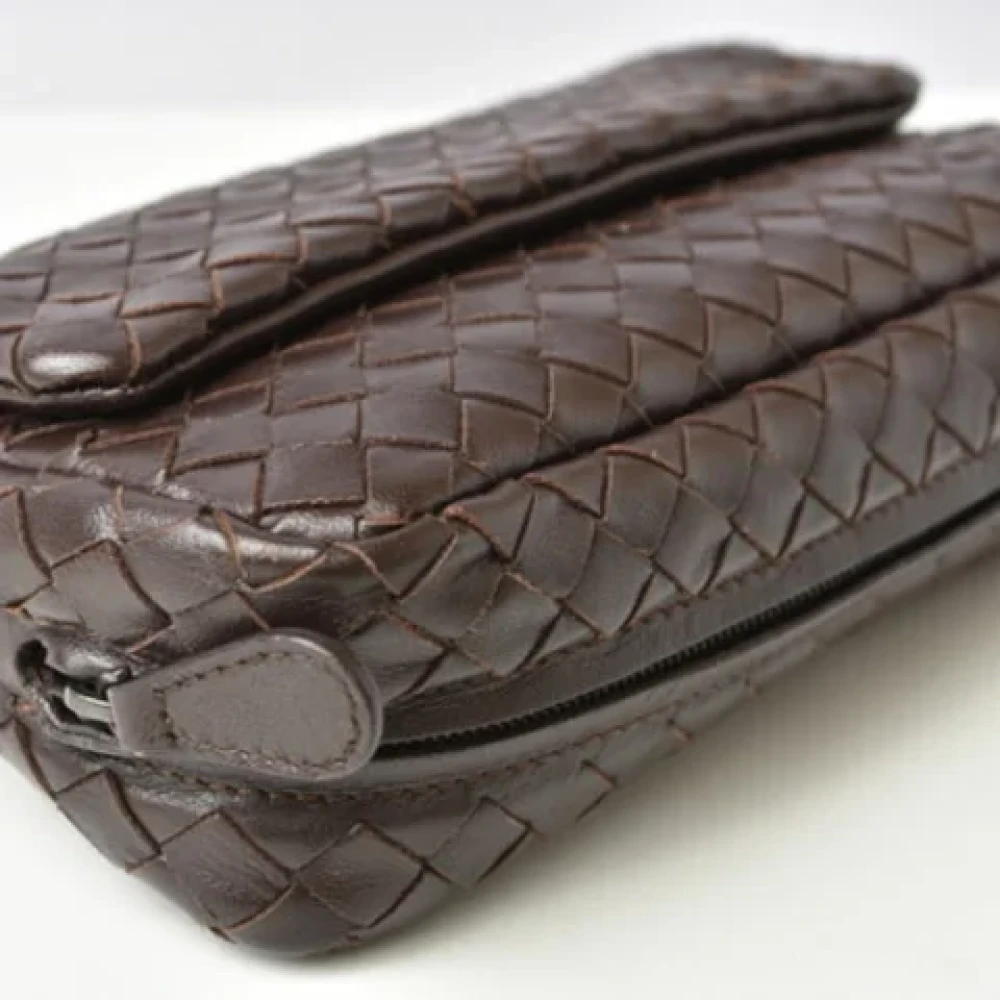 Bottega Veneta Vintage Pre-owned Leather handbags Brown Dames