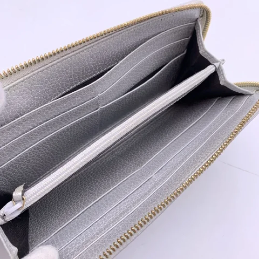 Gucci Vintage Pre-owned Leather wallets Gray Dames