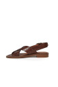 cognac-leren-sandaal