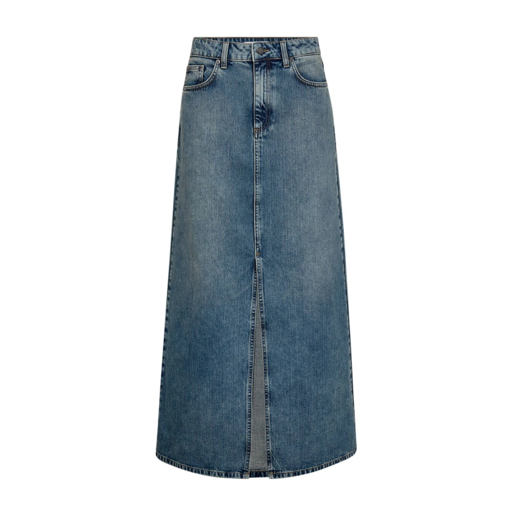 Co'Couture Lange Split Rok 34148 Darin Blue Dames