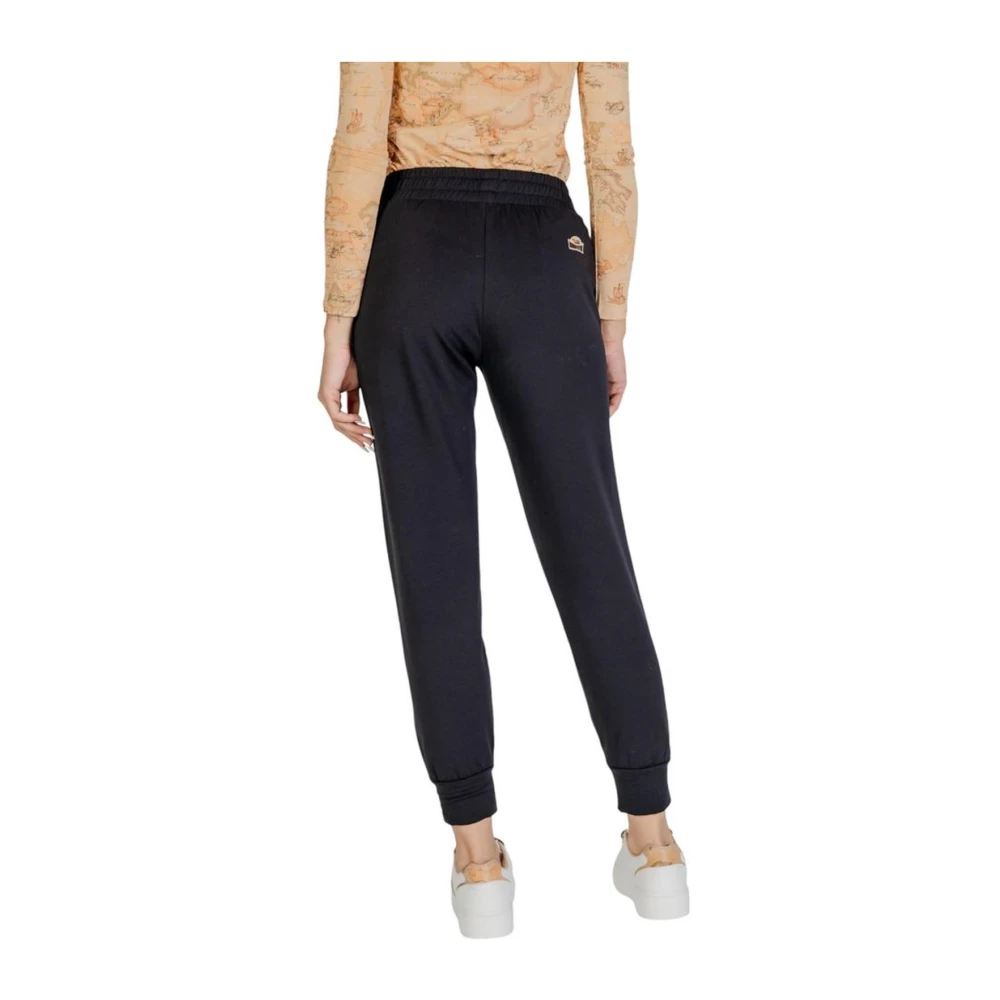 Alviero Martini 1a Classe Zwarte katoenen stretch jeans en broeken Black Dames
