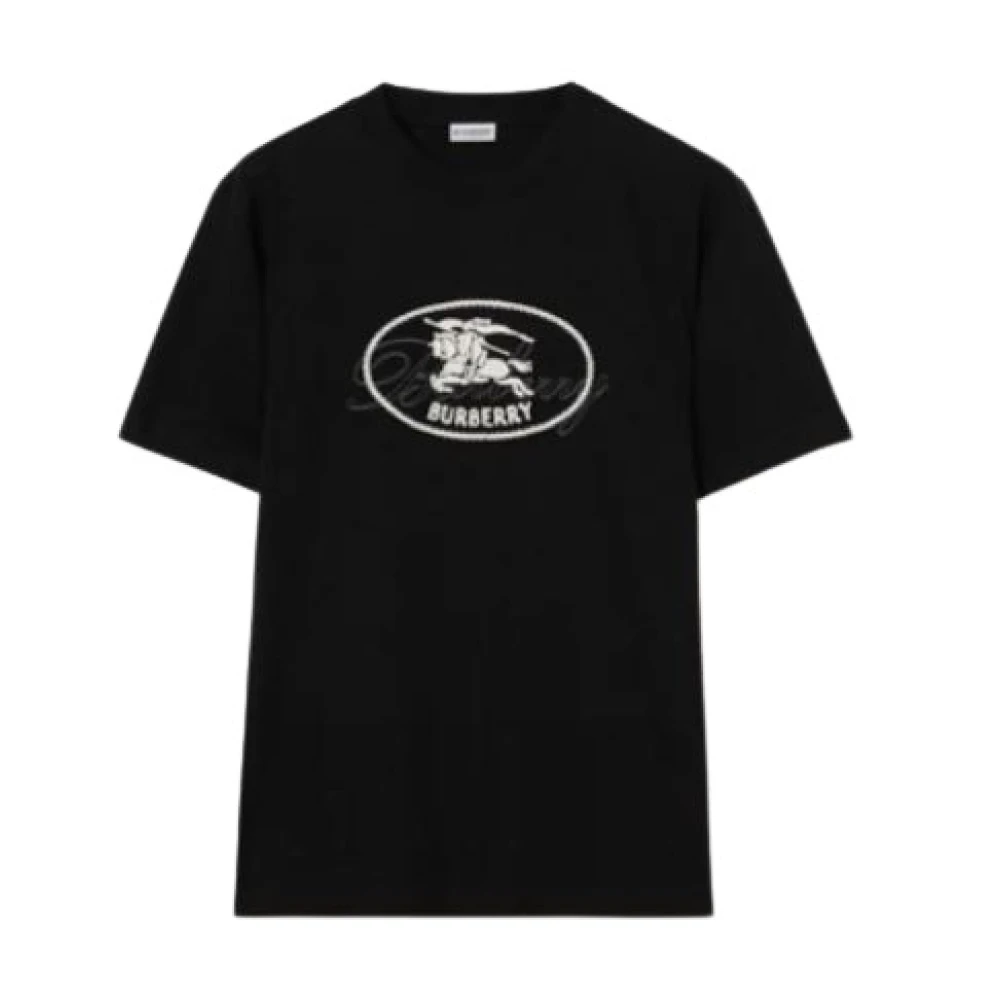 Burberry Men's Black T-Shirts And Polos