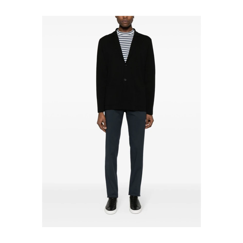 Incotex Slim-Fit Stretch Katoenen Broek in Donkerblauw Blue Heren