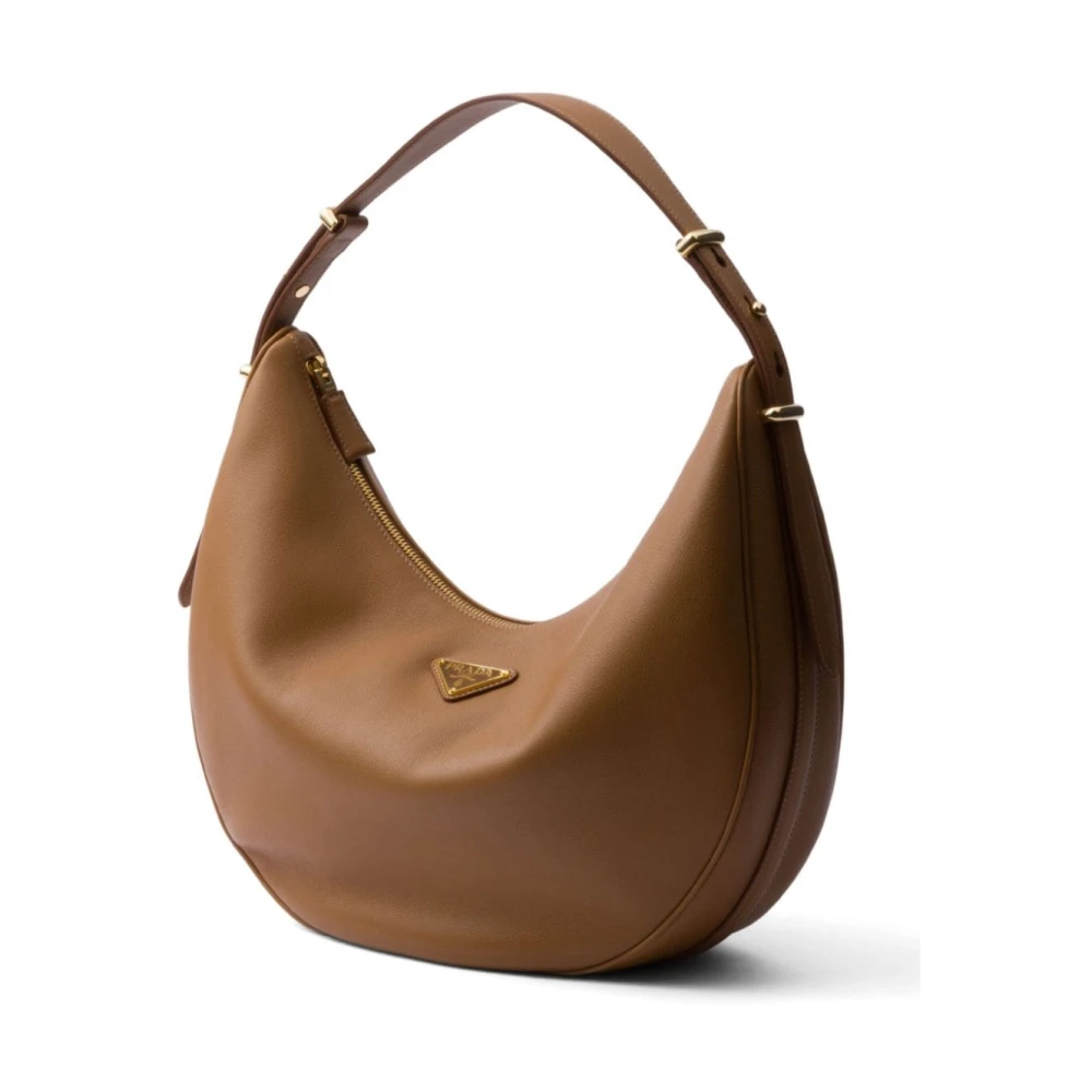 Prada Arqué Schoudertas Bruin Brown Dames