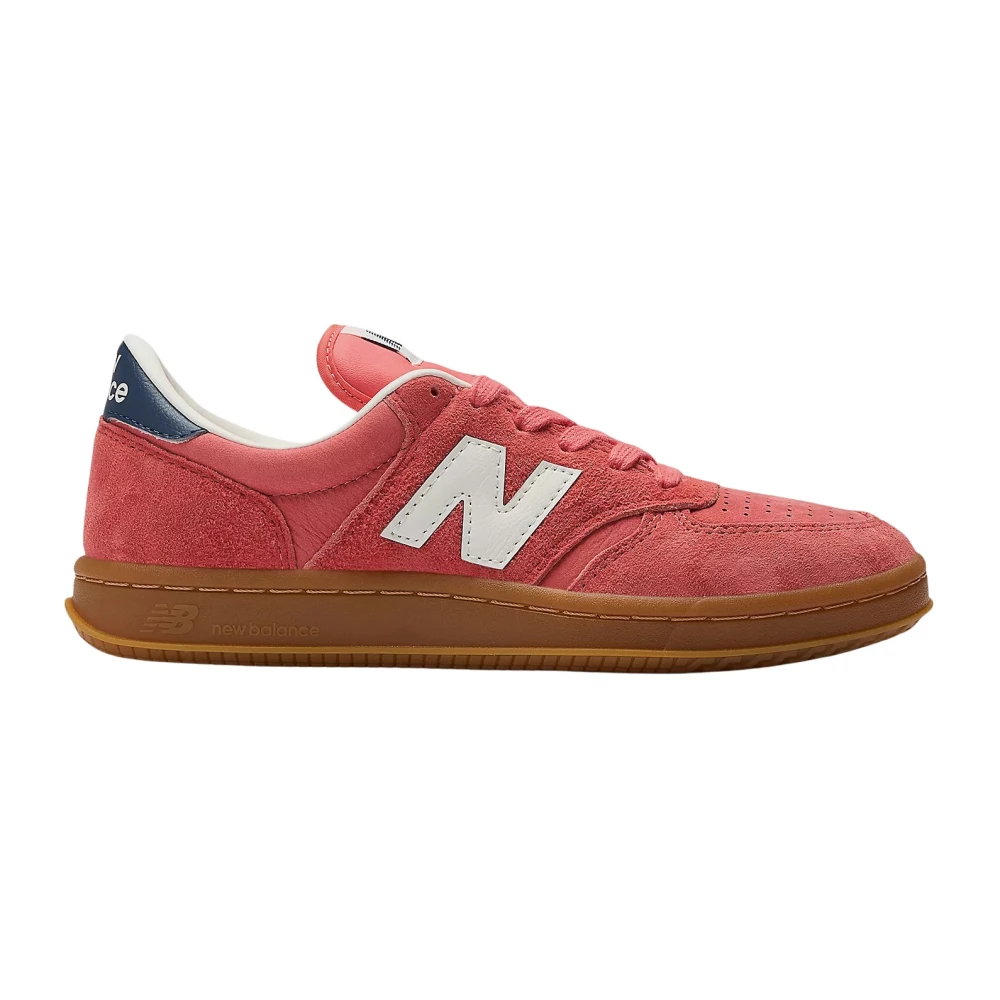 New Balance Rode Suède Sneakers T500 Stijl Heren Schoenen Rood