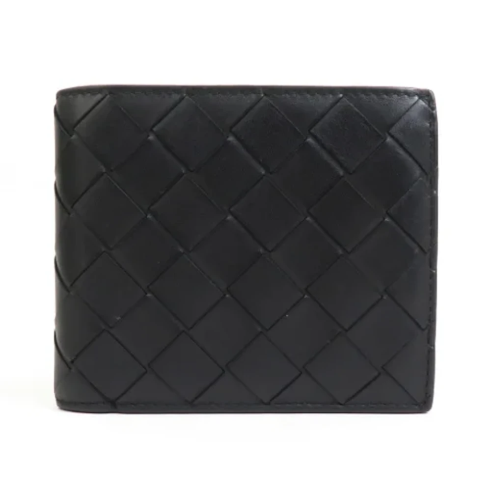 Bottega Veneta Vintage Pre-owned Leather wallets Black Dames