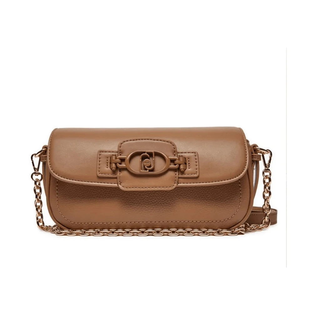 Liu Jo Stijlvolle Schoudertas met Logodetail Brown Dames