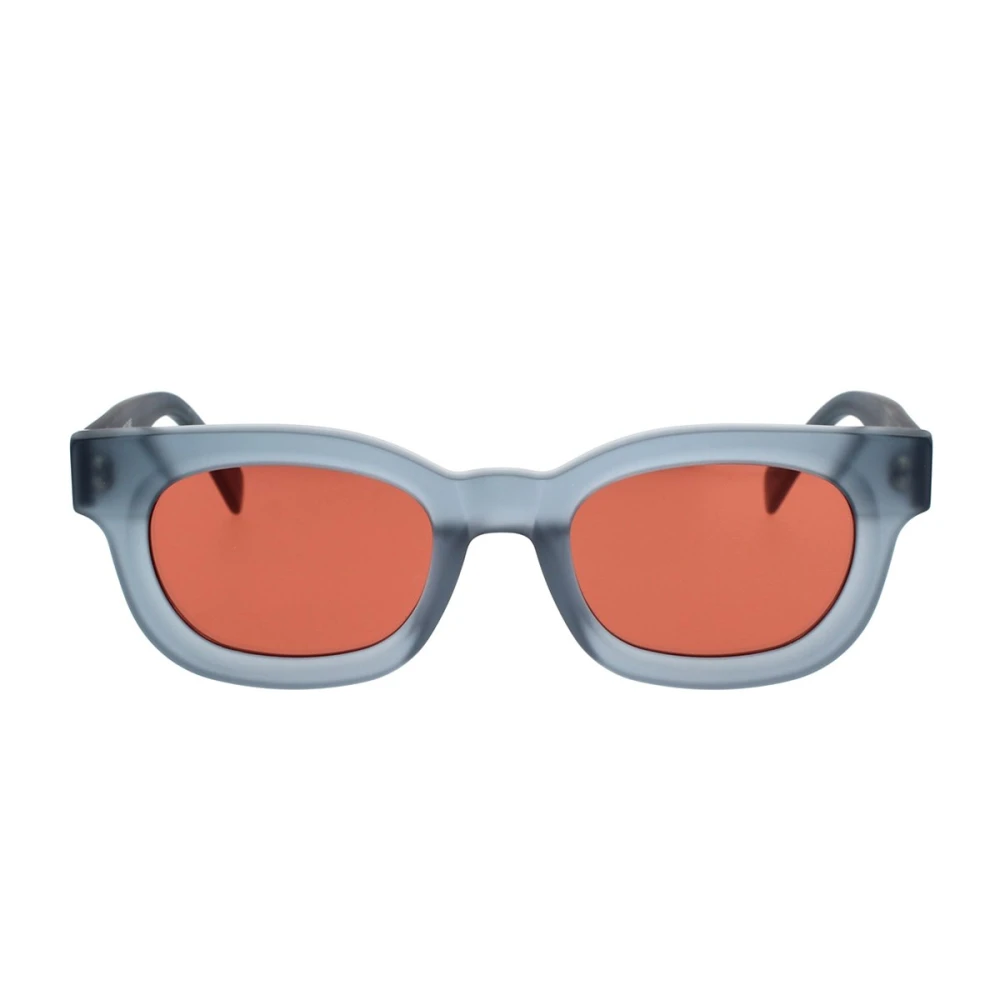 Retrosuperfuture Stiliga solglasögon med ovala linser och fyrkantiga armar Gray, Unisex