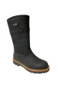 black-snow-boots
