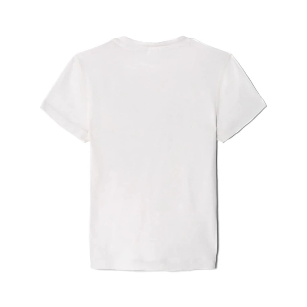 Re Done Grafische Print Crew Neck T-shirt White Dames