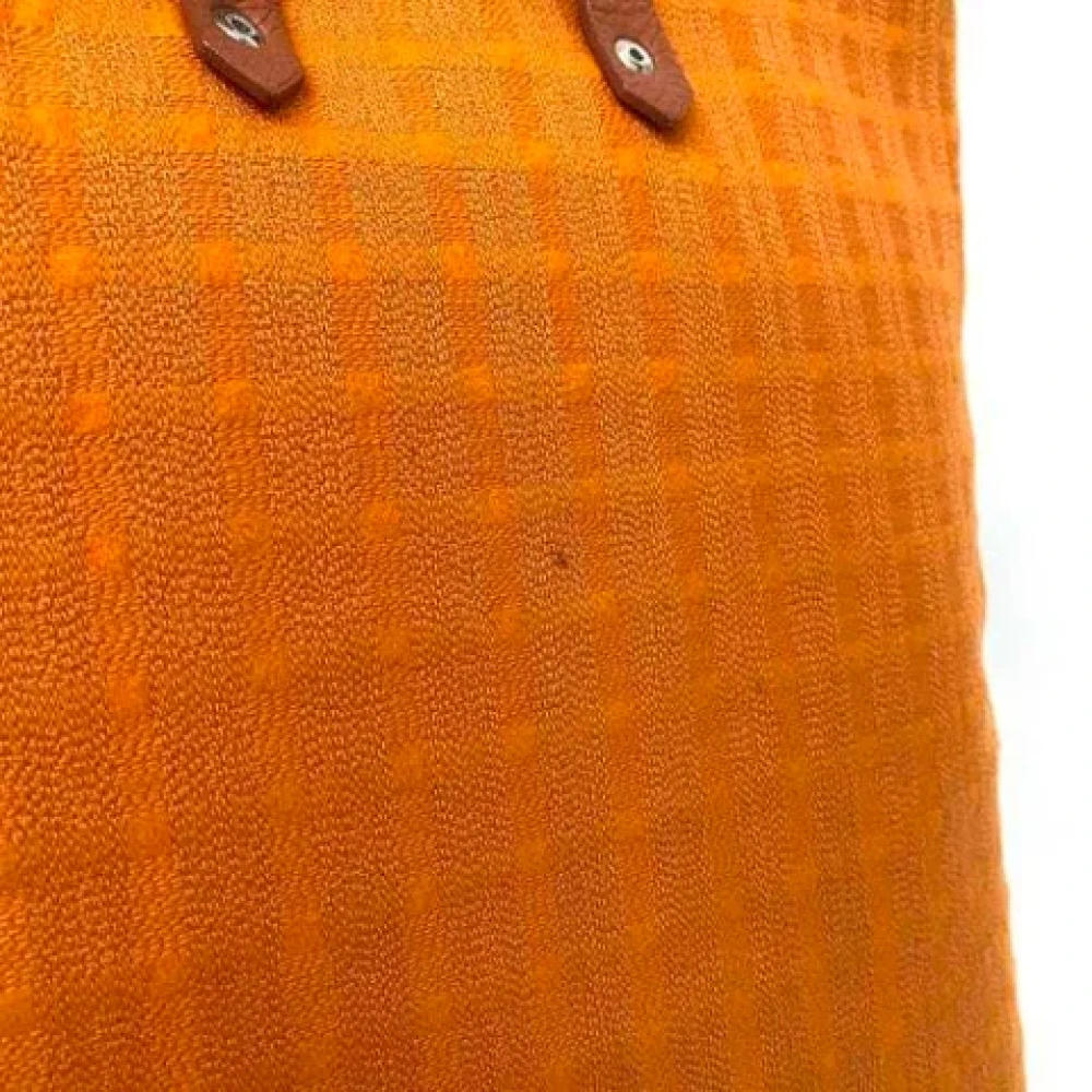 Hermès Vintage Pre-owned Canvas handbags Orange Dames