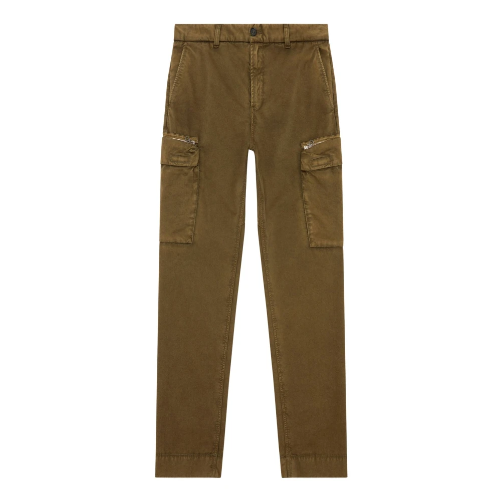 Diesel Groene militaire twill broek Green Heren