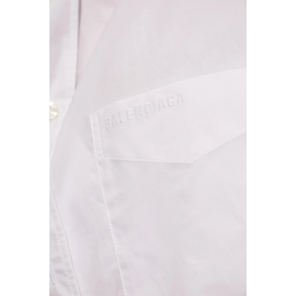 Balenciaga Asymmetrisch shirt White Dames
