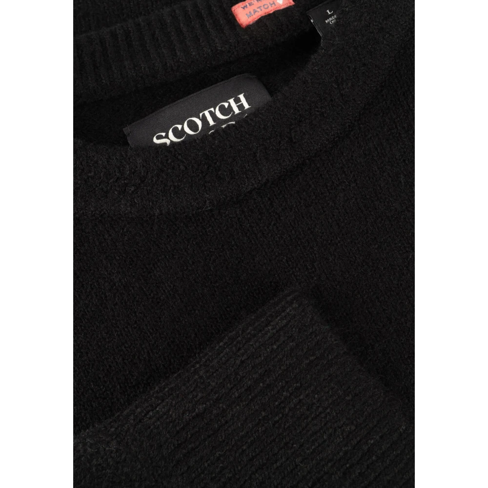 Scotch & Soda Zachte Gebreide Regular Fit Trui Black Heren