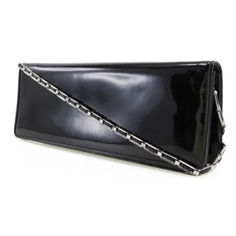 Salvatore Ferragamo Pre-owned Zwarte Leren Schoudertas Salvatore Ferragamo Black Dames