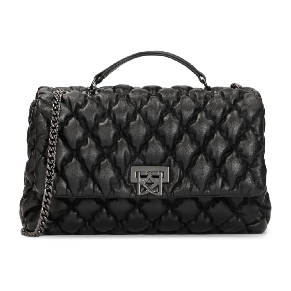 Kazar Stijlvolle zachte kettinghandtas Black Dames