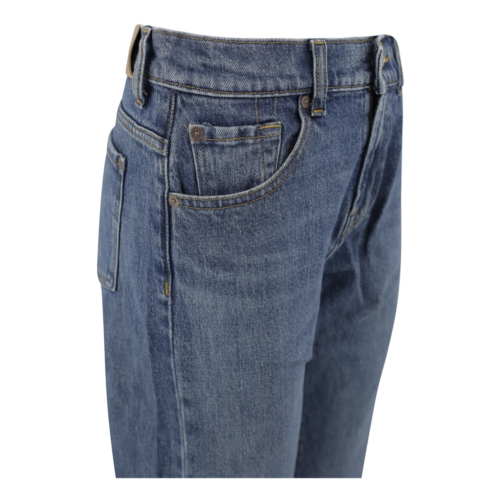 7 For All Mankind Jeans Straight Blauw Blue Dames