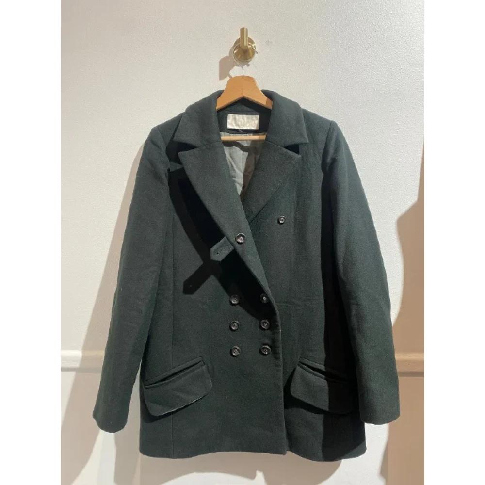 Chloé Pre-owned Wool outerwear Green Dames
