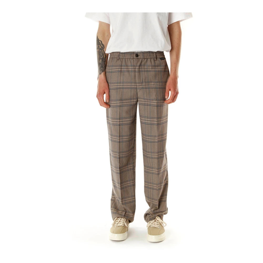 Daily Paper Wide Trousers Brown Heren