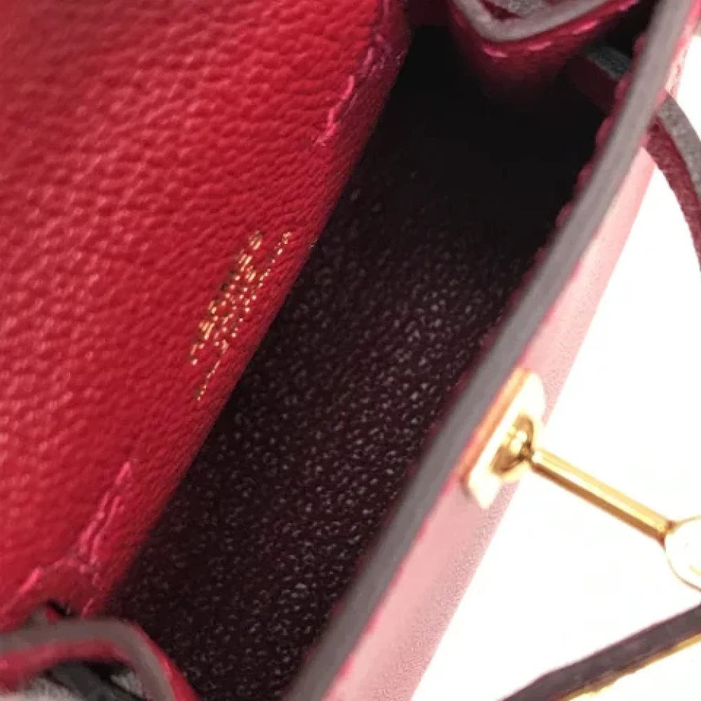 Hermès Vintage Pre-owned Silk handbags Red Dames