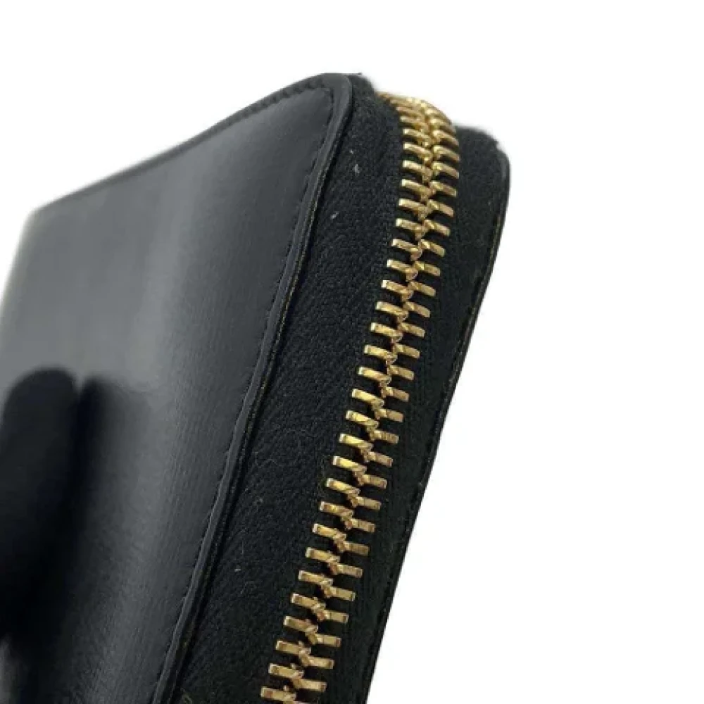Gucci Vintage Pre-owned Leather wallets Black Dames