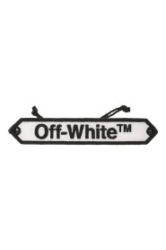 Hvid/sort Macrame Logo Armbånd