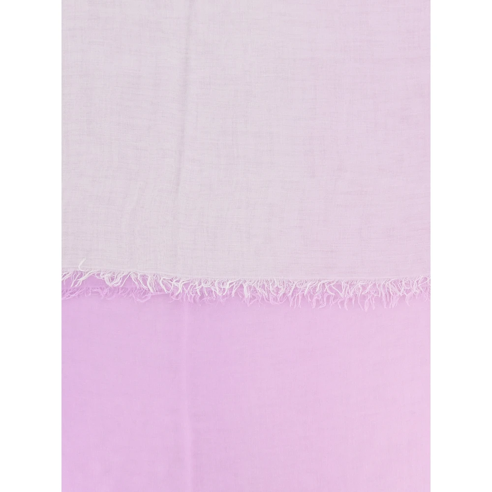 Faliero Sarti Lila Modal Zijden Sjaal Italië Purple Dames