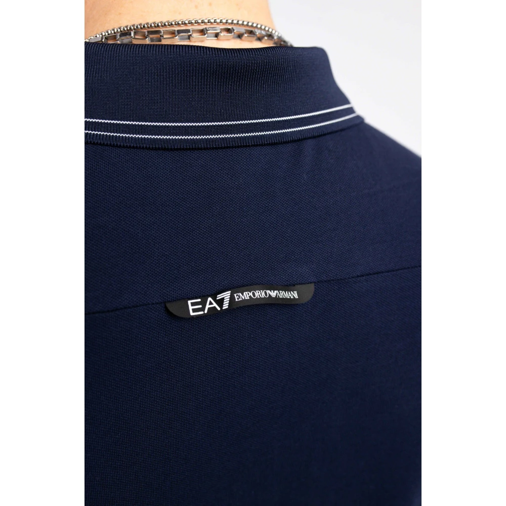 Emporio Armani Donkerblauwe Heren Polo Shirt Blue Heren
