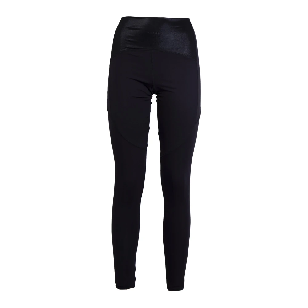 Trussardi Sportieve Zwarte Leggings voor Vrouwen Black Dames