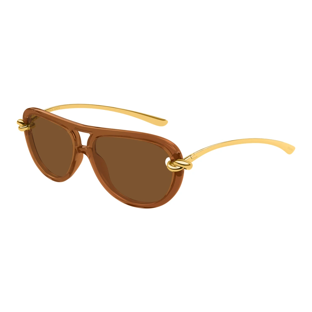 Bottega Veneta Women's Brown Aviator Sunglasses - Sunglasses - 58 Mm - Accessories